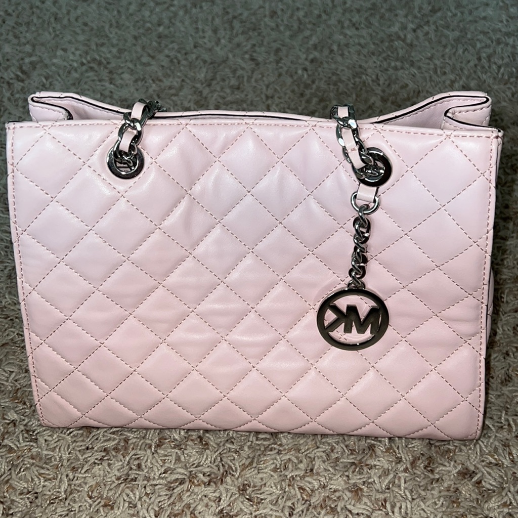 Pink Michael Kors Quilted Handbag